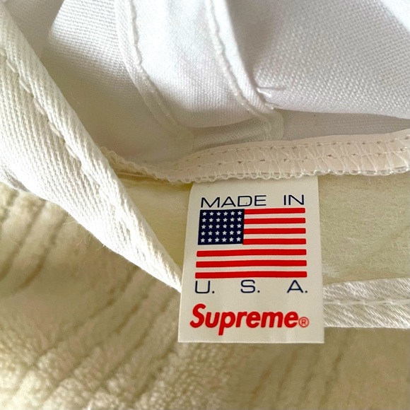 NWOT RARE Supreme Hat F Border patrol men’s guys political hat white adjustable - Picture 3 of 3